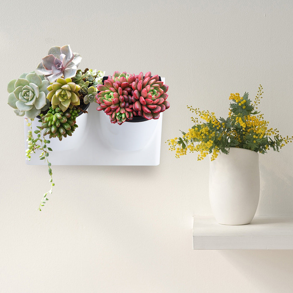 Self Watering Planter - Pot Bunga Plastik Violet dengan Sistem