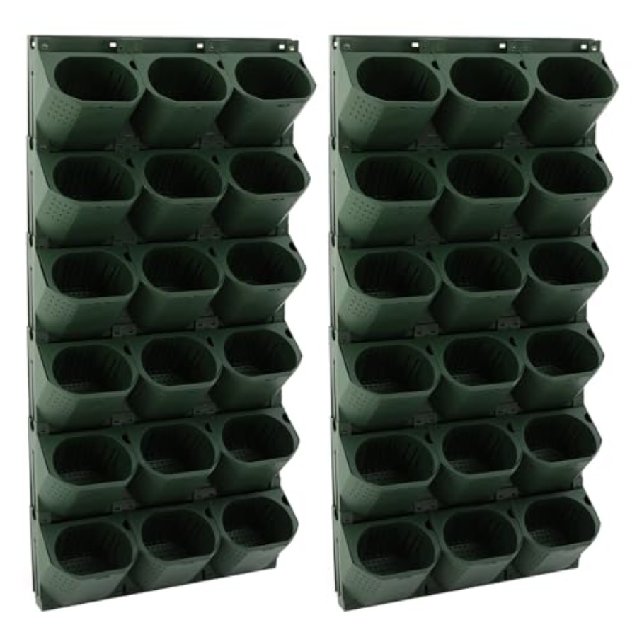Self Watering Planter - Pot Tanaman Dinding 36-Slot dengan Sistem