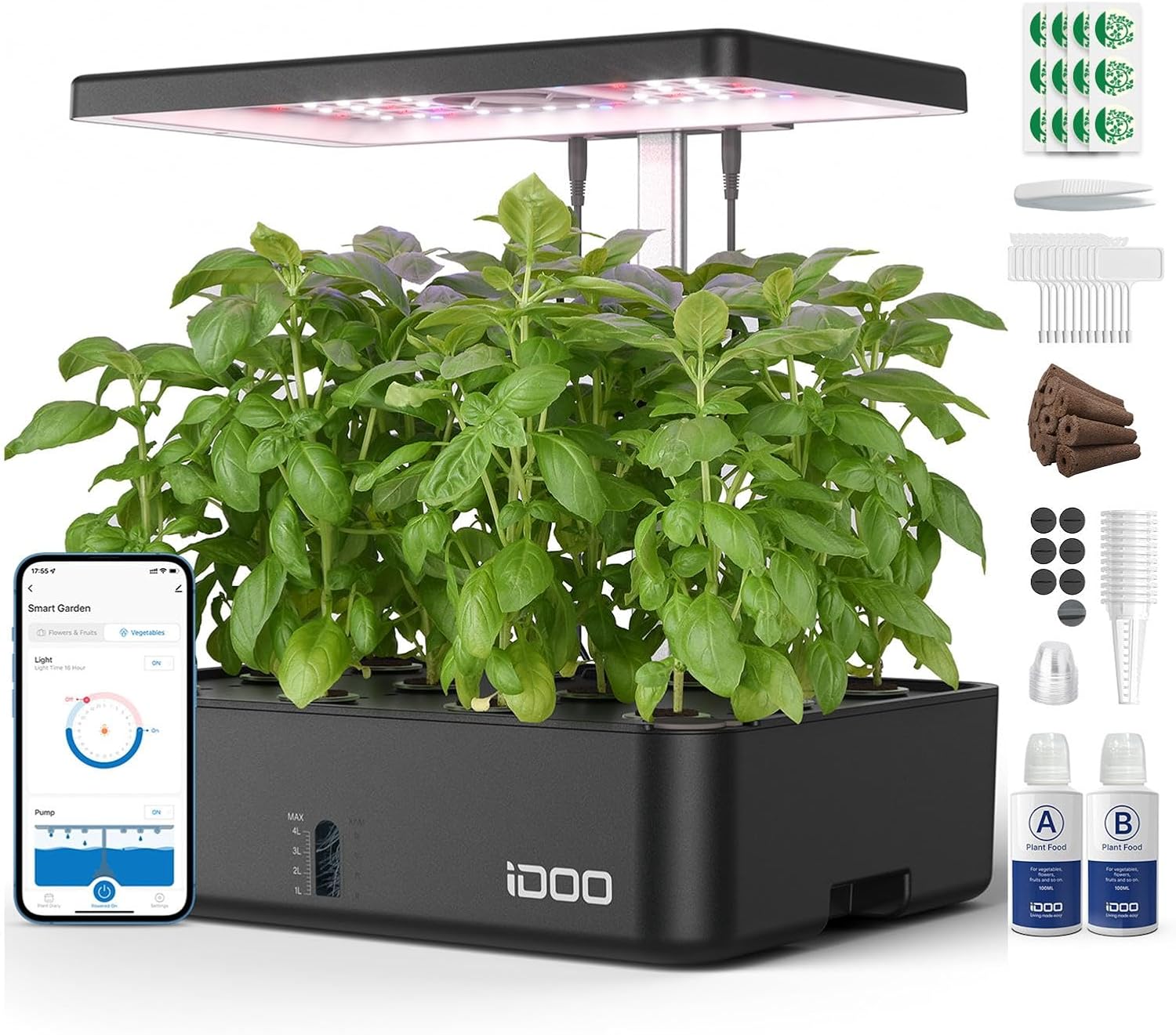 Hydroponic Kit - Sistem Penanaman Hidroponik WiFi 12 Pod,