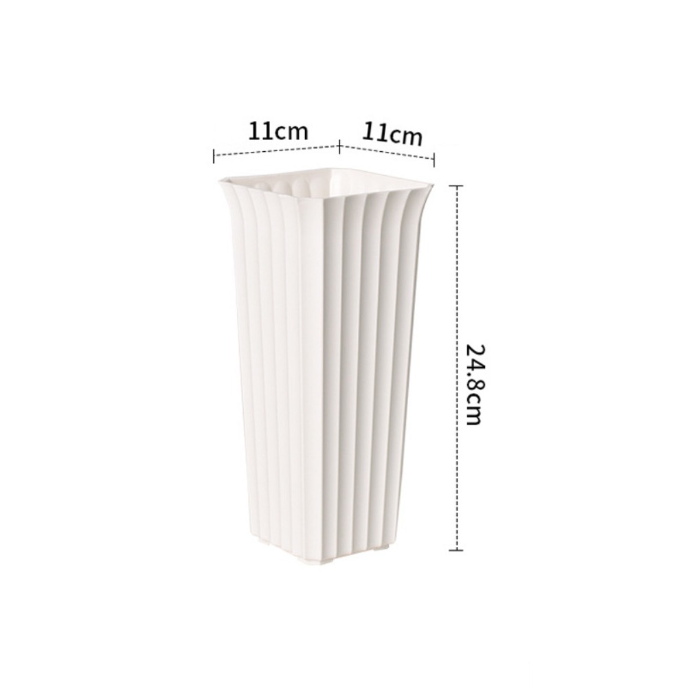 Vertical Planter - Vas Bunga Hitam Putih Modern Plastik