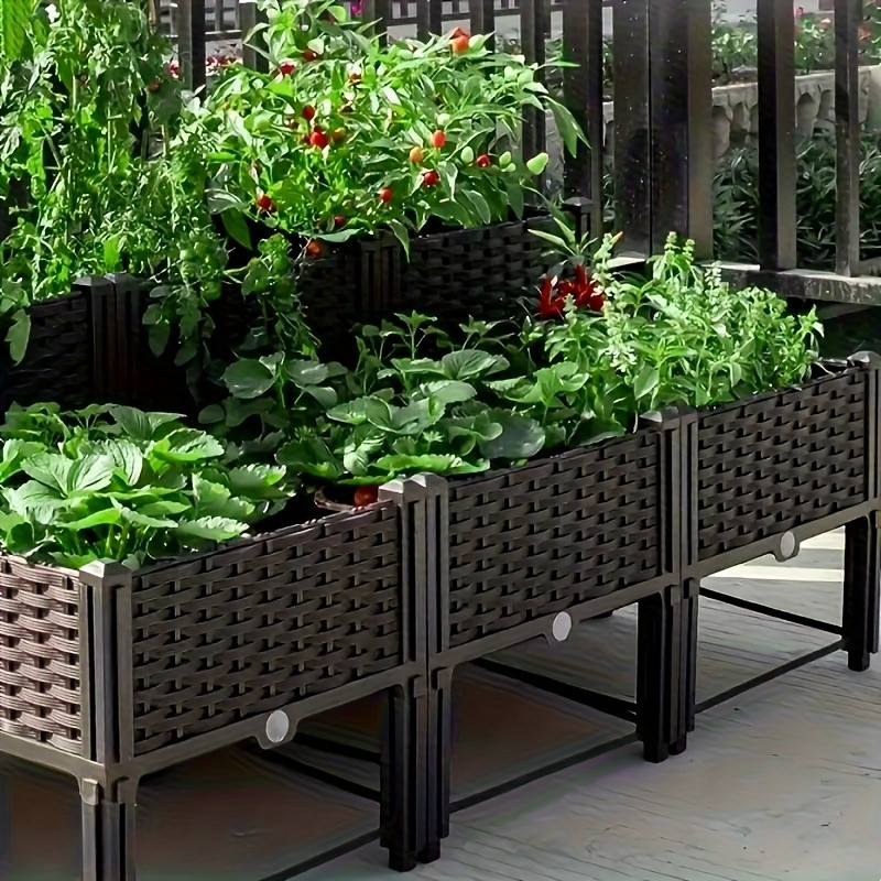 Self Watering Planter - Kotak Tanam Terangkat, Wadah Tanam Bunga