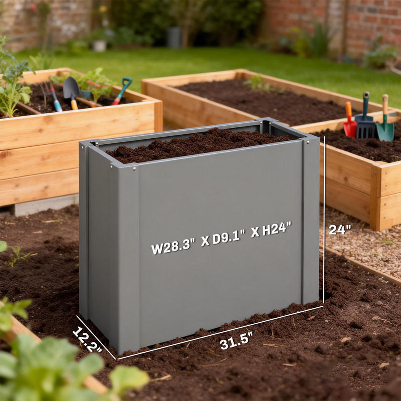 Kotak Tanam Galvanis Outsunny  - Raised Garden Bed ulasan dan harga