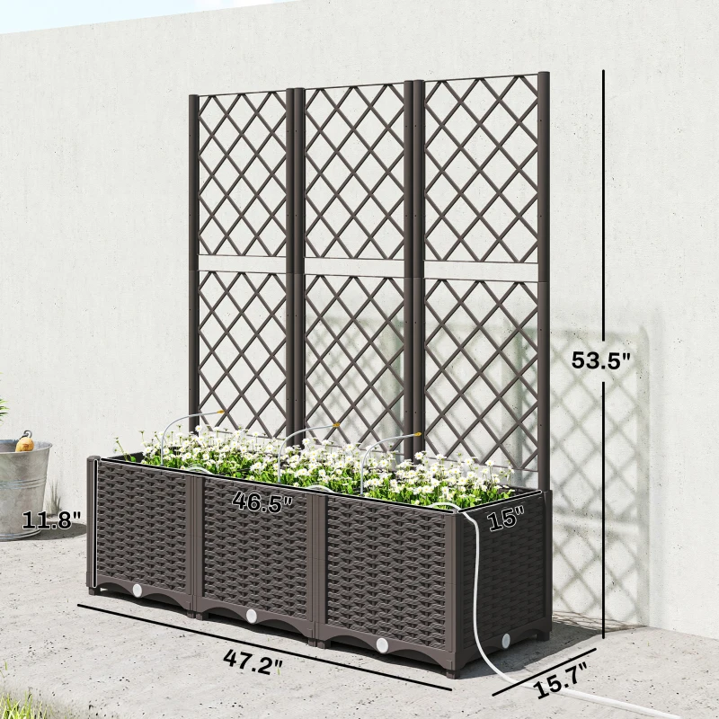 Kotak Penanam Luar Ruangan, Te - Self Watering Planter ulasan dan harga