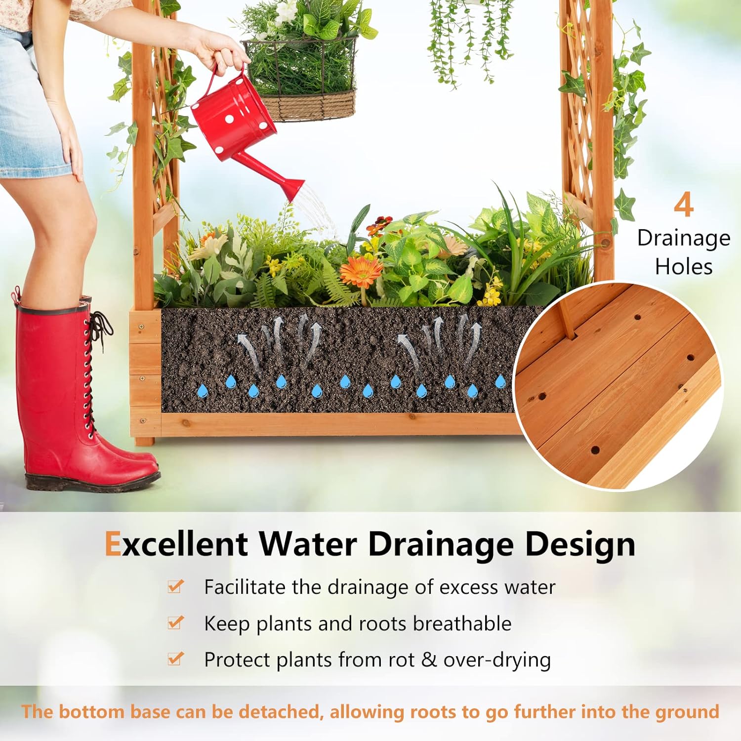 Tempat Tanam Kayu Bertingkat d - Raised Garden Bed ulasan dan harga
