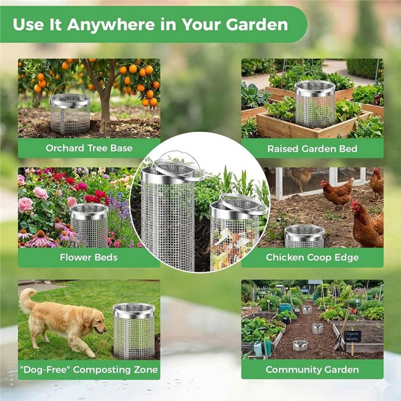 BAAG-2Pack Tempat Kompos Cacin - Compost Bin ulasan dan harga