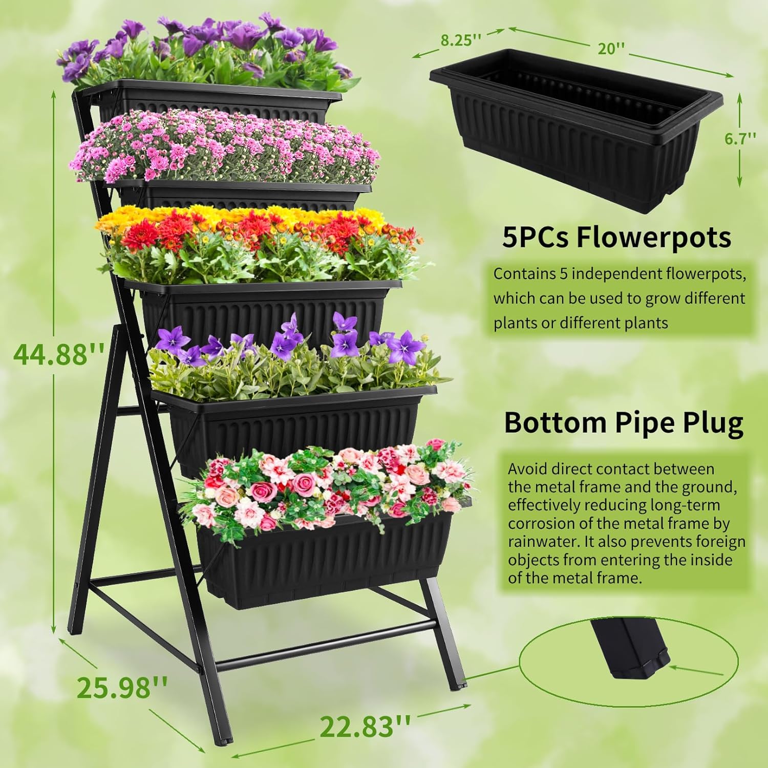 Rak Tanam Vertikal Taman Luar  - Vertical Planter ulasan dan harga